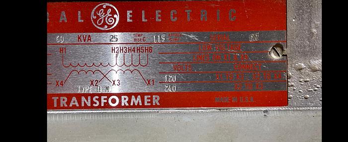 Used GENERAL ELECTRIC 9T2189110 260HZ KVA25