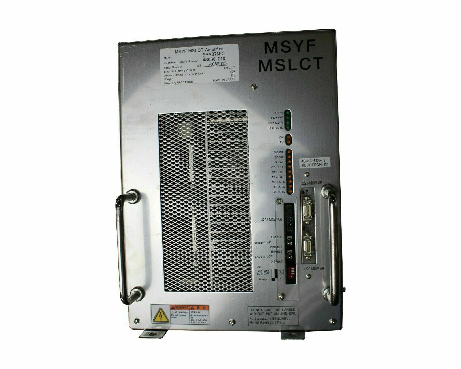 Used Nikon SPA376FC TCM AMPLIFIER MSYF MSLCT