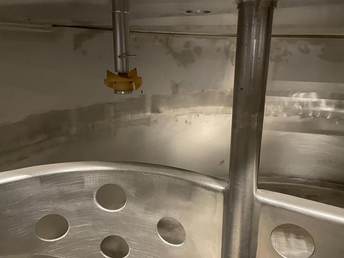 Used CHESTER JENSEN #70N10 COOKER COOLER STAINLESS STEEL STEAM KETTLE, STOCK #861C.