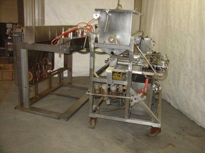 Used Raque 6-Piston Filler/Depositor; Md#BL-60 with Traveling head assembly