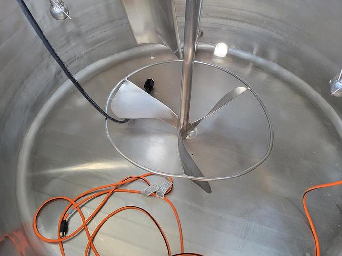 Used Tank, 500 Gallon, S/st, Jkt, Agit, Mojonnier #C744154