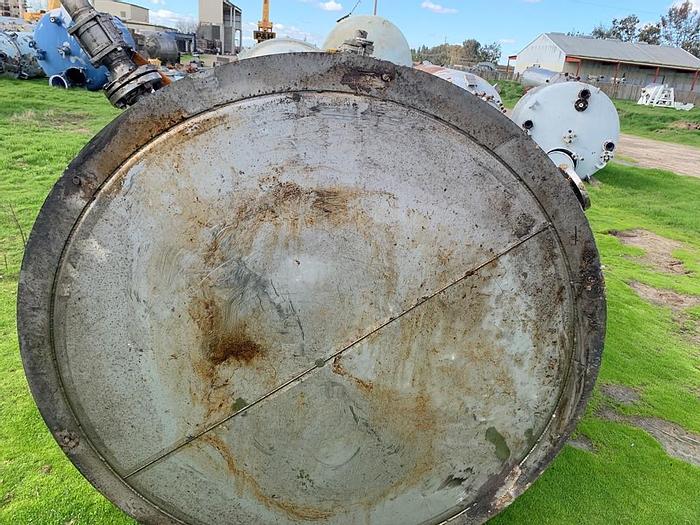 Used Tank, 2,000 Gallon, 316L Stainless Steel, UL 142, 5' X 14', Agitated #S743622