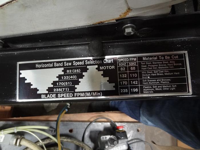 Used PRO CUT 9" X 16" HORIZONTAL BANDSAW 110 VOLT SINGLE PHASE