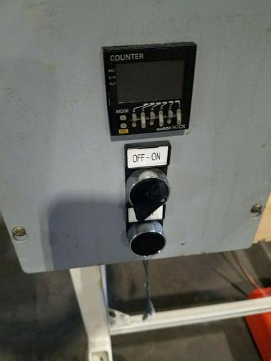 Used Double Motorized Stock Material Reel Transfer System Winding Wound Machine