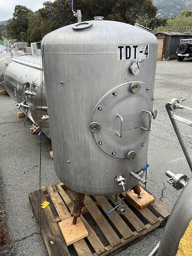 Used Tank, 200 Gallon, Stainless Steel, 36" Diameter, Dish Bottom #S744742