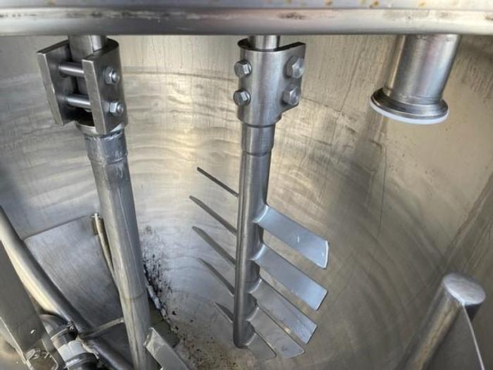 Used Groen 150 Gallon Stainless Steel Jacketed Mix Kettle With Dual Agitation