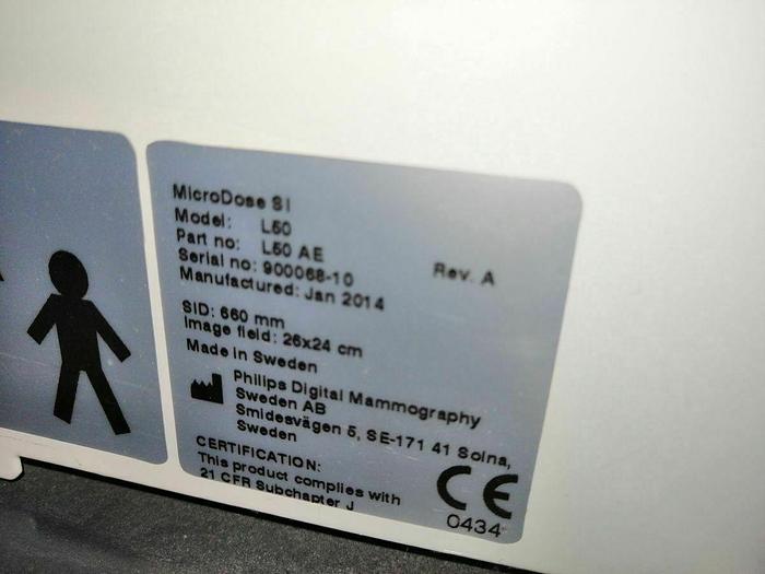 Used SECTRA MicroDose SI L50 Air Digital Mammo Unit