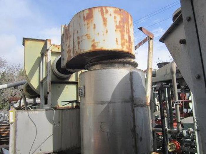 Used Scrubber, Wet, 12,000 CFM, 316 S/st, Vertical Tank, 30 HP, F #S668645
