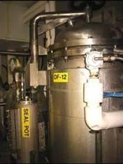 Used 35 CU. FT. 3V COGEIM STERIDRYES ROTARY VACUUM DRYER SYSTEM HASTELLOY C-22 JACKETED -87 PSI XP