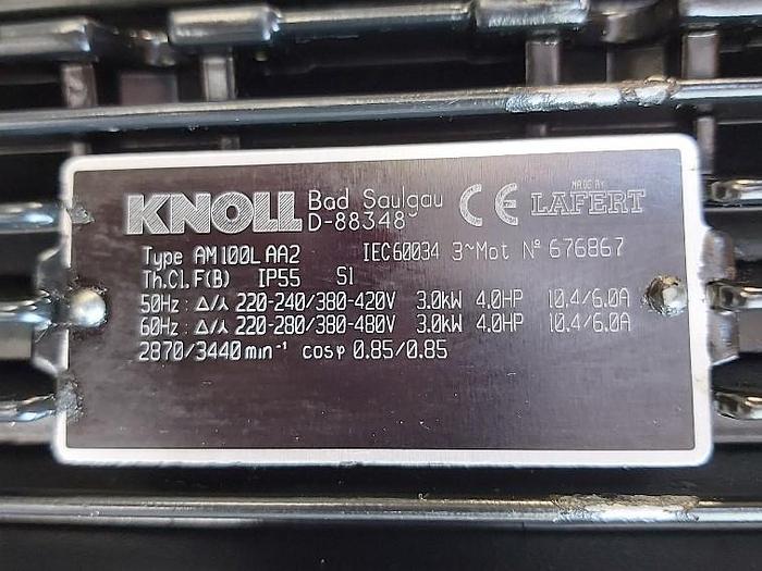 Gebraucht Kühlschmierstoffpumpe, Eintauchpumpe, TG25 95/30 345, H59m, 50 L / Min, 3 KW, Knoll, gebraucht