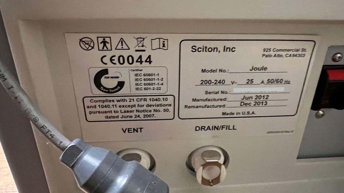 Used For Sale SCITON JOULE Laser - IPL