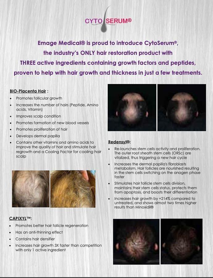 For Sale EMAGE CytoSerum Hair Restoration Product 2oz