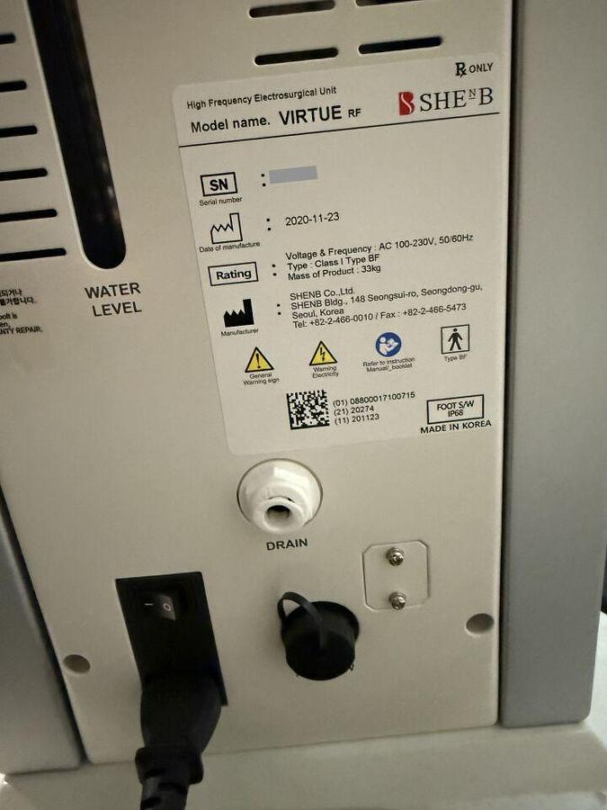 Used For Sale SHENB AMB CARTESSA Virtue RF Laser - Radio Frequency (RF)