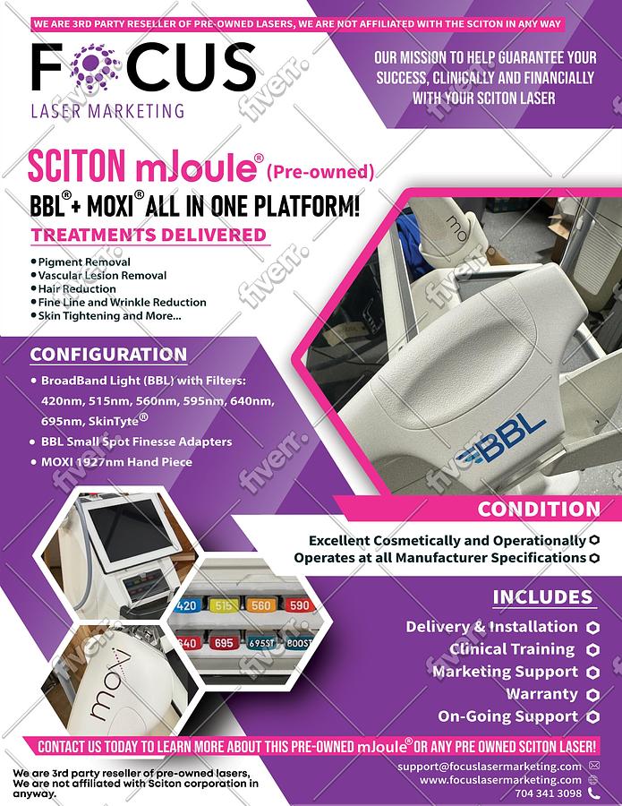 Used 2024 SCITON mJoule BBL HEROic / MOXI