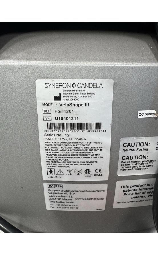Used 2019 SYNERON Velashape III
