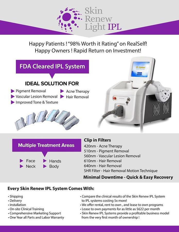 For Sale SKIN RENEW MEDICAL Skin Renew IPL Laser - IPL