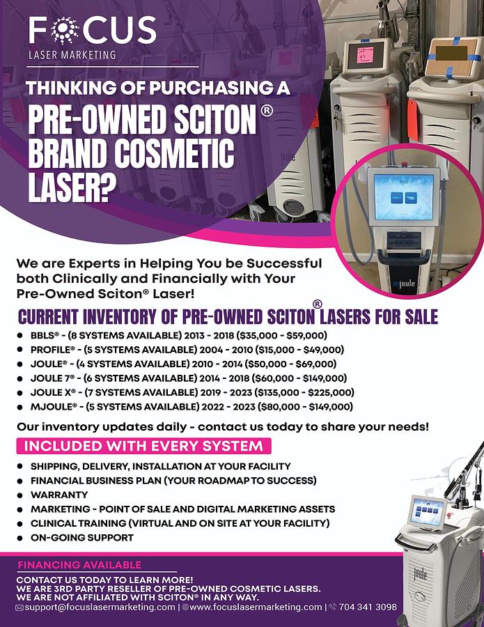 Used 2019 SCITON 2019 Sciton mJoule with BBL HERO / Forever Young / SkinTyte / HALO / Tunable Resurfacing Laser (TRL)