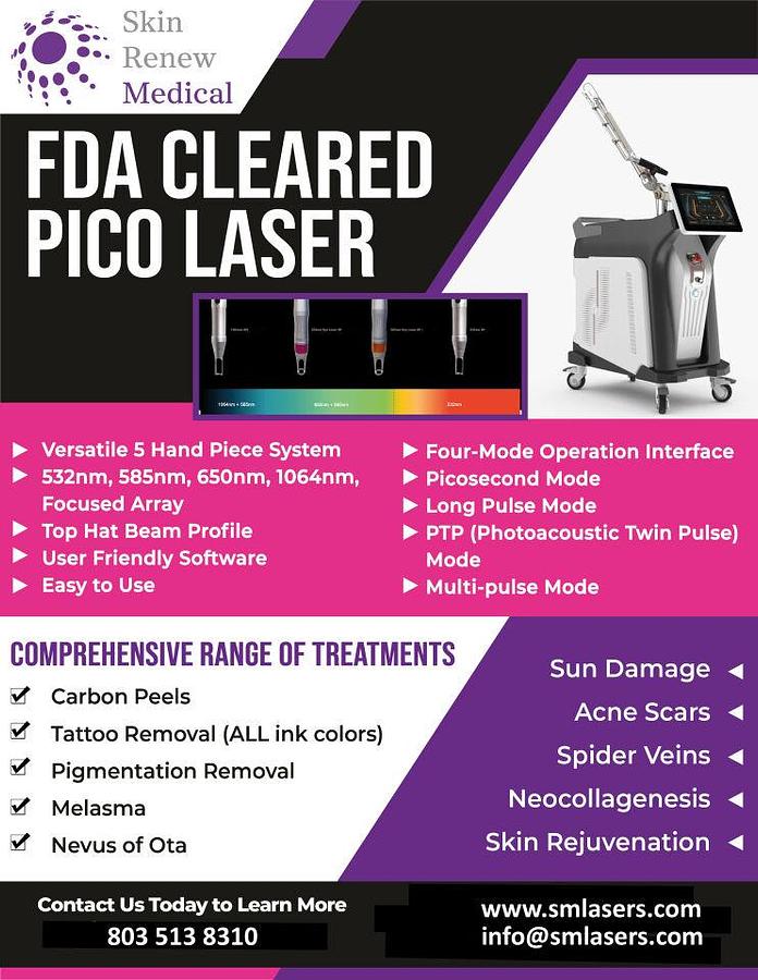 Used SKIN RENEW MEDICAL PICO Laser - FDA Cleared