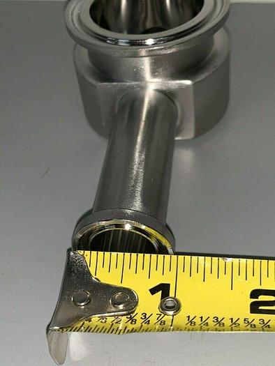 Used Lot of 13 - 3 Way Stainless Steel Tee w/ 3/4" Sanitary Fittings & 1 1/2" Center