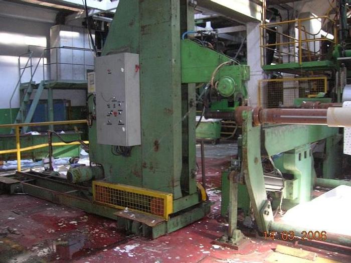 Used 90" (2300mm) ERWEPA EXTRUSION LINE W/ 4 COLOR IN LINE FLEXO PRINTING FULL LINE