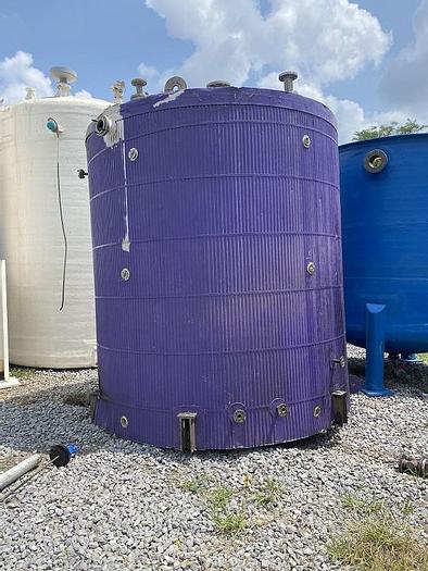 Used Kennedy Tank & Mfg. approximately 4700 gallon vertical 316 stainless steel storage tank