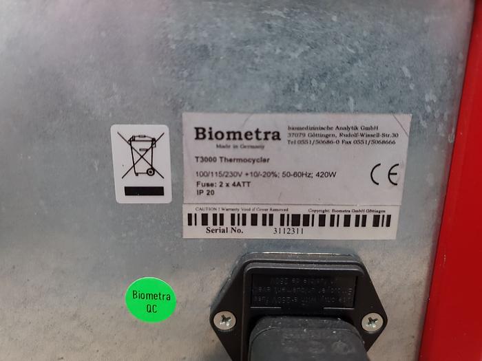 Used Biometra T3000 Thermal Cycler