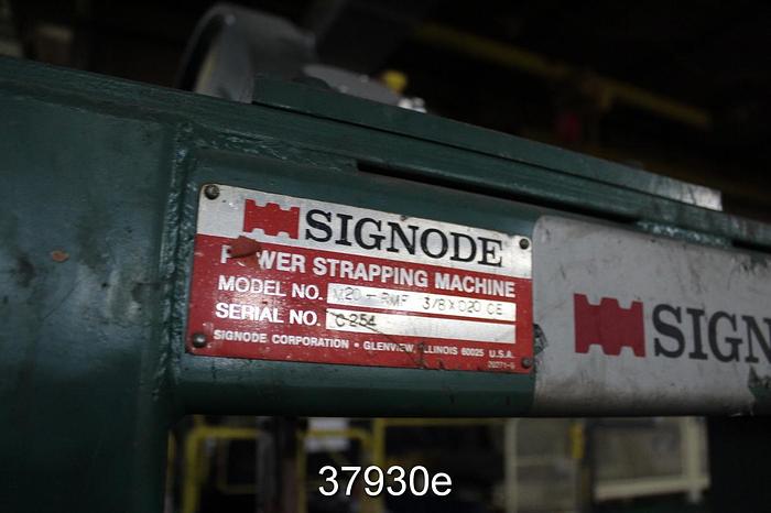 Used Signode M20-RMF Automatic Roll Handling and Strapping System #37930