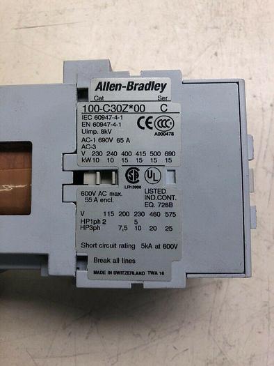 Used Allen-Bradley 100-C30Z*00 Ser C
