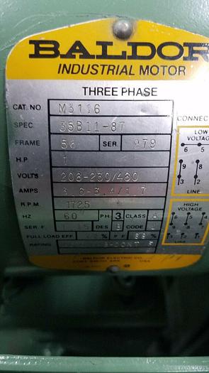 Used IMS 5" x 6" Plastic Granulator Grinder 1 HP Recycling Rubber Plastics