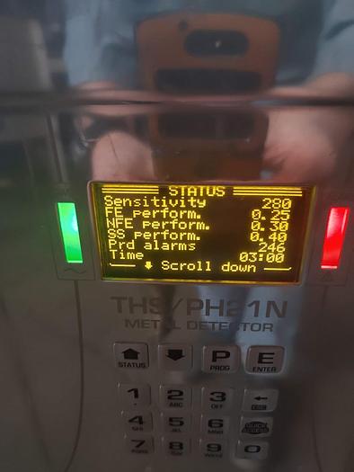 Used EIA tablet metal detector  Mdl THS/PH21N-007