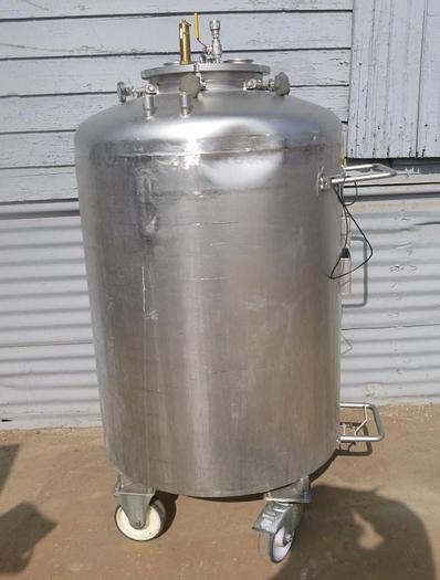 Used Tank, 92 Gallon, S/st, 28" X 30", Jkt, DT/DB, D #S743587