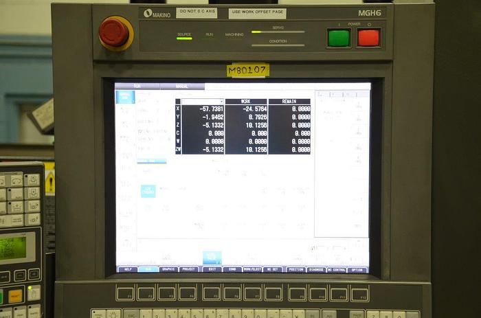 Used MAKINO MODEL EDNC 157 CNC RAM TYPE EDM