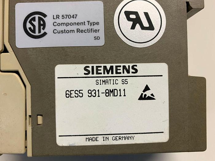 Used Siemens SIMATIC S5-100U , 6ES5 931-8MD11
