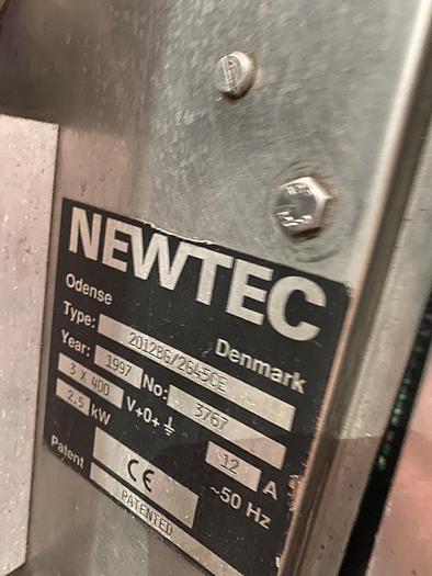 Used Newtec 2012 BG Linear Weigher with Double drop Conveyor with Stand and Gantry