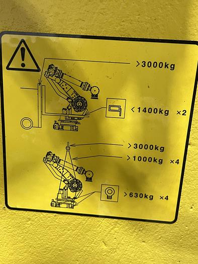 Used FANUC M900iA/350 6 AXIS ROBOT WITH 30iA CONTROLLER AND WEBBER SERVO SHEET METAL SCREW GUN