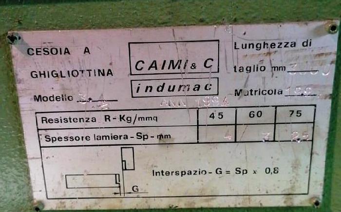 D'occasion INDUMAC SHEAR 3000X4 #ITA 3606