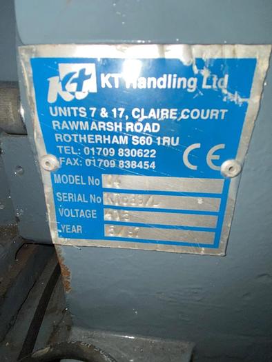 Used 1997 KT Handling O4 Plastics Granulator