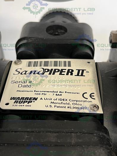 Used Warren Rupp  SandPiper II S10B1P2PPAS100 Air-Operated Double Diaphragm Pump 1/2"