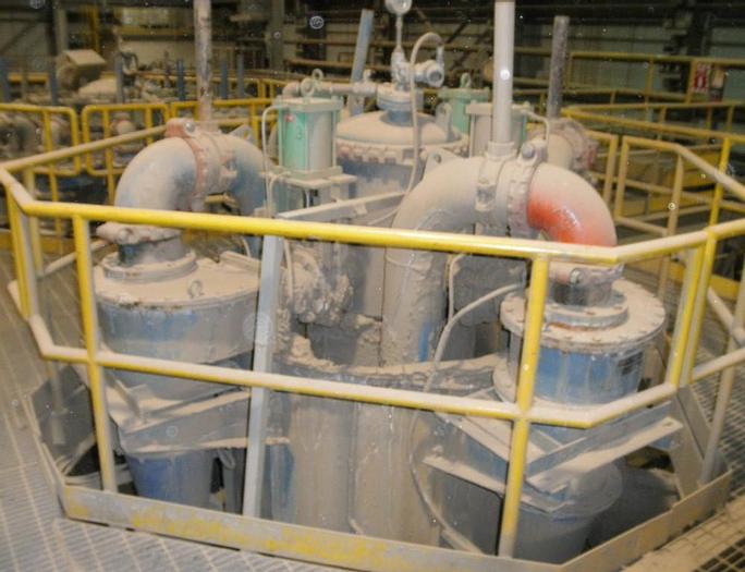 Used Separator, Hydrocyclone, Krebs, 15", DS15LB, Pod of 4 (2) #S738512