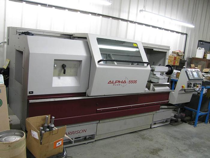 Used CNC Lathe (Harrison Alpha 550S) Year 2000 Harrison 550/Serial No. S50110