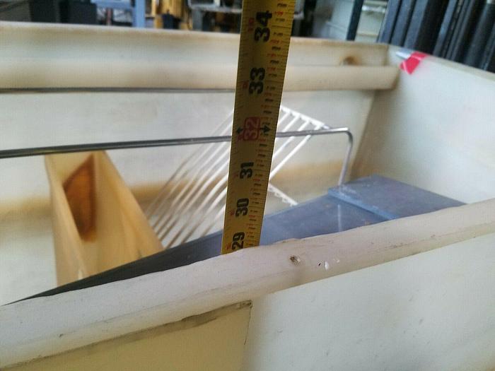 Used Reinforced Polypropylene Tank 27" x 40" x 28 deep Plating Washing