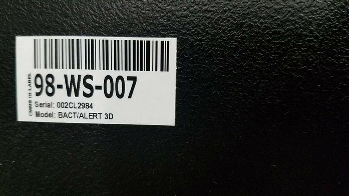 Used Bact Alert 3D 98-WS-007 Automated Microbial Detection System PRISTINE!