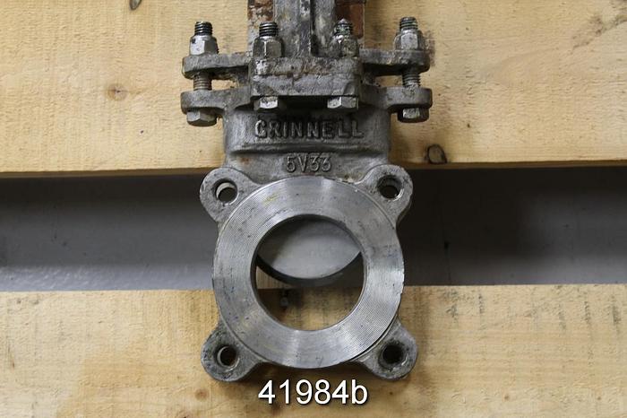 Used Grinnel Gm-316 3" Hand Operated Knife Gate Valve #41984