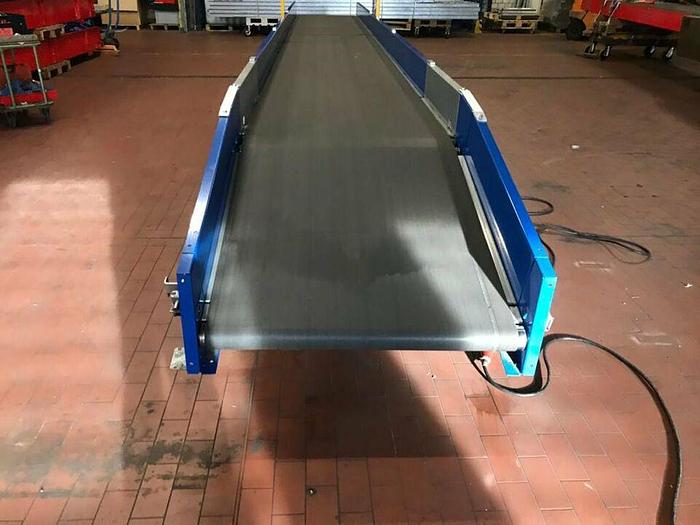 Gebraucht BUDDE Gurtförderer Förderband Steigband mit Knick