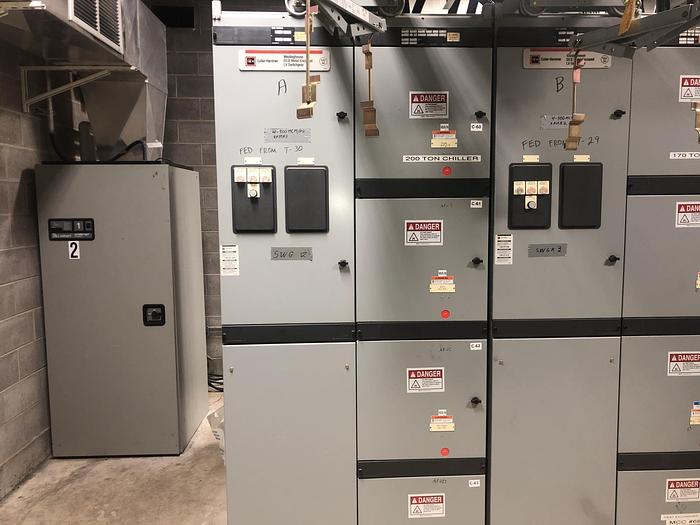 Used CUTLER HAMMER DS II METAL ENCLOSED LV SWITCHGEAR