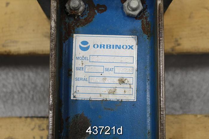 Used Orbinox 6" Air Operated Knife Gate Valve #43721