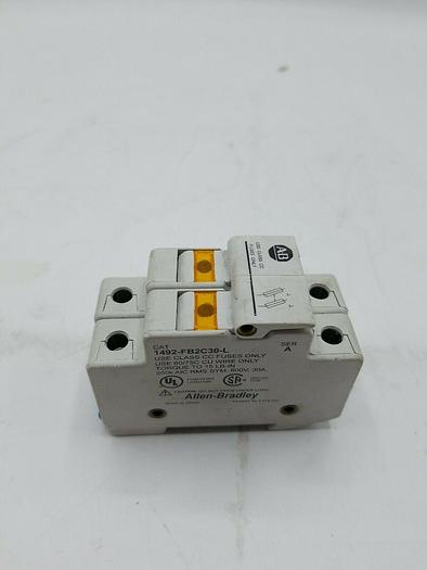 Used Allen Bradley 1492-FB2C30-L Series A Fuse Holder