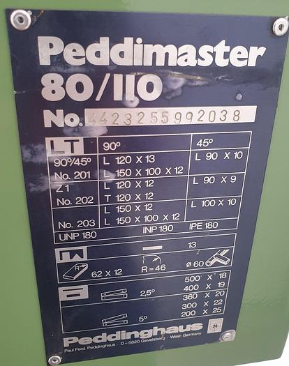 Gebraucht Profilstahlschere Peddinghaus Peddimaster 80/110