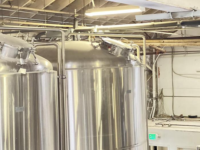 Used Tank, 3,100 Gallon, S/st, Jkt, 100 BBL Fermenting Tank, JVNW #C744694