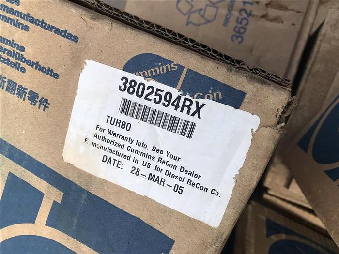 Used 0 Cummins Turbo Charger - 3802594RX
